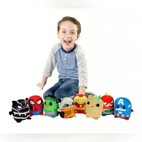 Disney 100 x Marvel Cuutopia 5” Plush 8-Pack ft. Spider-Man/Groot/Hulk - NEW!! - Picture 3 of 8